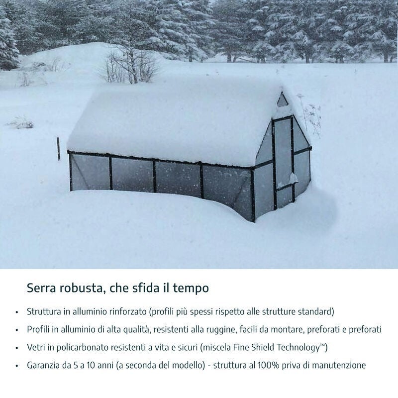 Serre de jardin Harmony 2,3m² Grise Canopia - 6