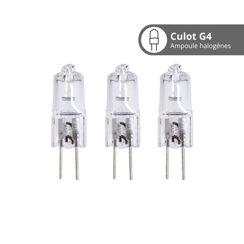 Confezione da 3 lampadine alogene, capsula G4, 375 lm, luce bianca calda, dimmerabili, XANLITE - 3