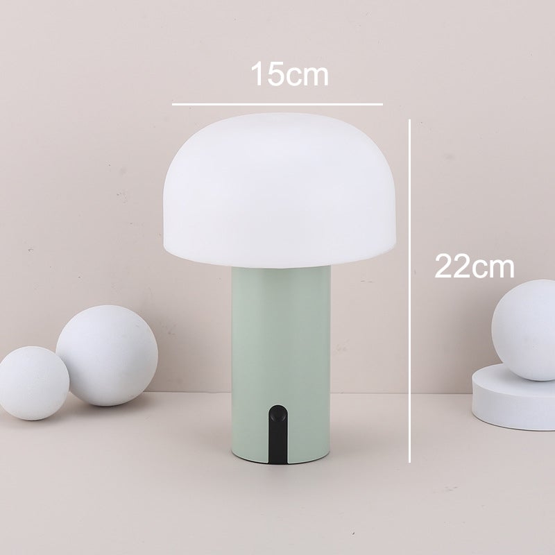 Lampe de Table champignon d'extérieur, étanche, sans fil, Rechargeable, lampe de bureau LED avec chargement USB, veilleuse à intensité variable - 2