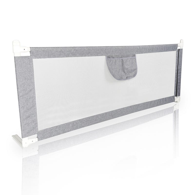 Barrière de sécurité de lit enfant Barrière de protection Bleu 90x25 cm Tissu CFW73183 Barrière de sécurité de lit enfant Barrière de protection Bleu 90x25 cm Tissu CFW73183