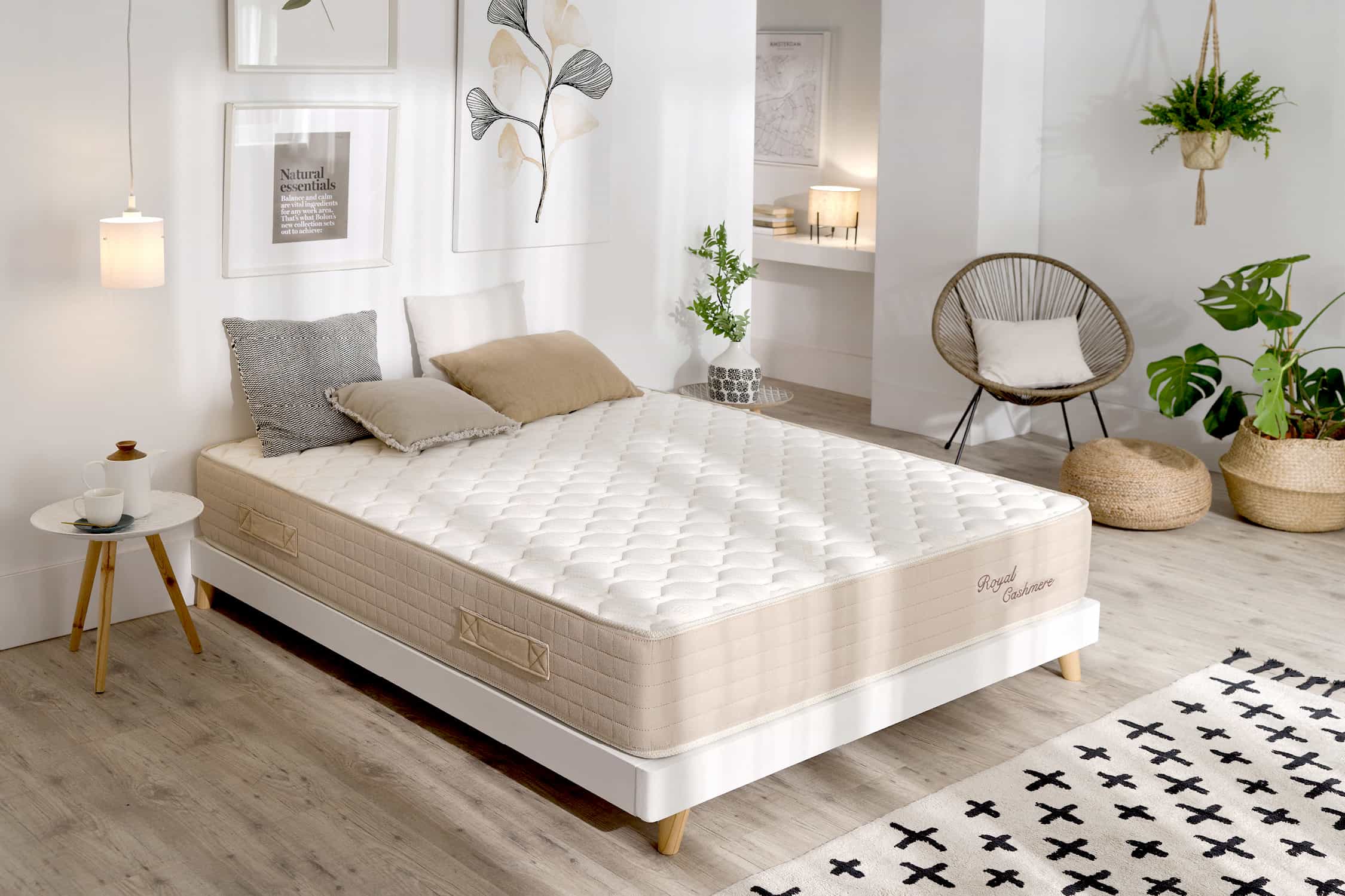 Materac Wiskoelastyczny Royal Cashmere, 90x200cm - Moonia