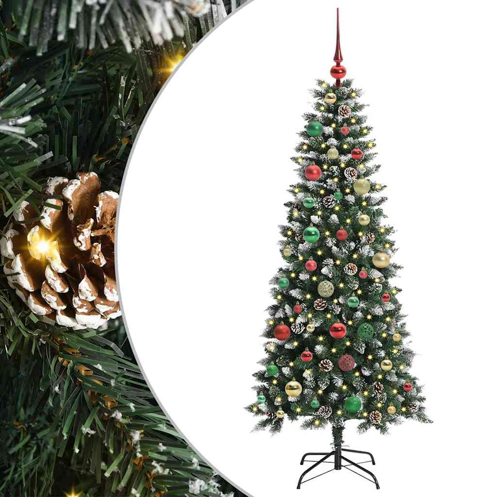 Sztuczna choinka Zielony 66 x 66 x 150 cm PVC, plastik i stal