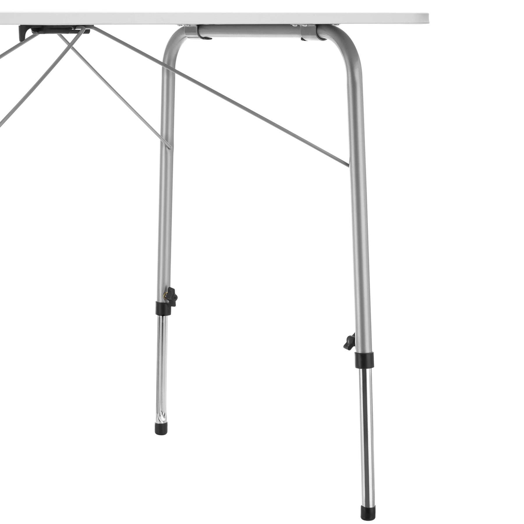 Table à manger de jardin rectangulaire en MDF Gris 2 places - 7