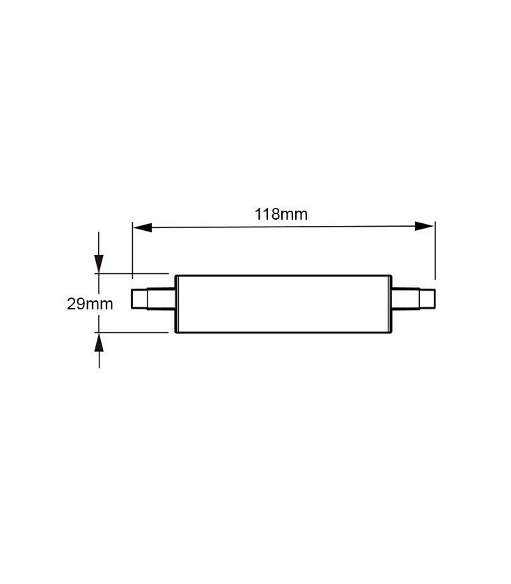 Ampoule LED R7S - PHILIPS - CorePro 118mm 14-120W - Blanc Neutre 4000K - 2