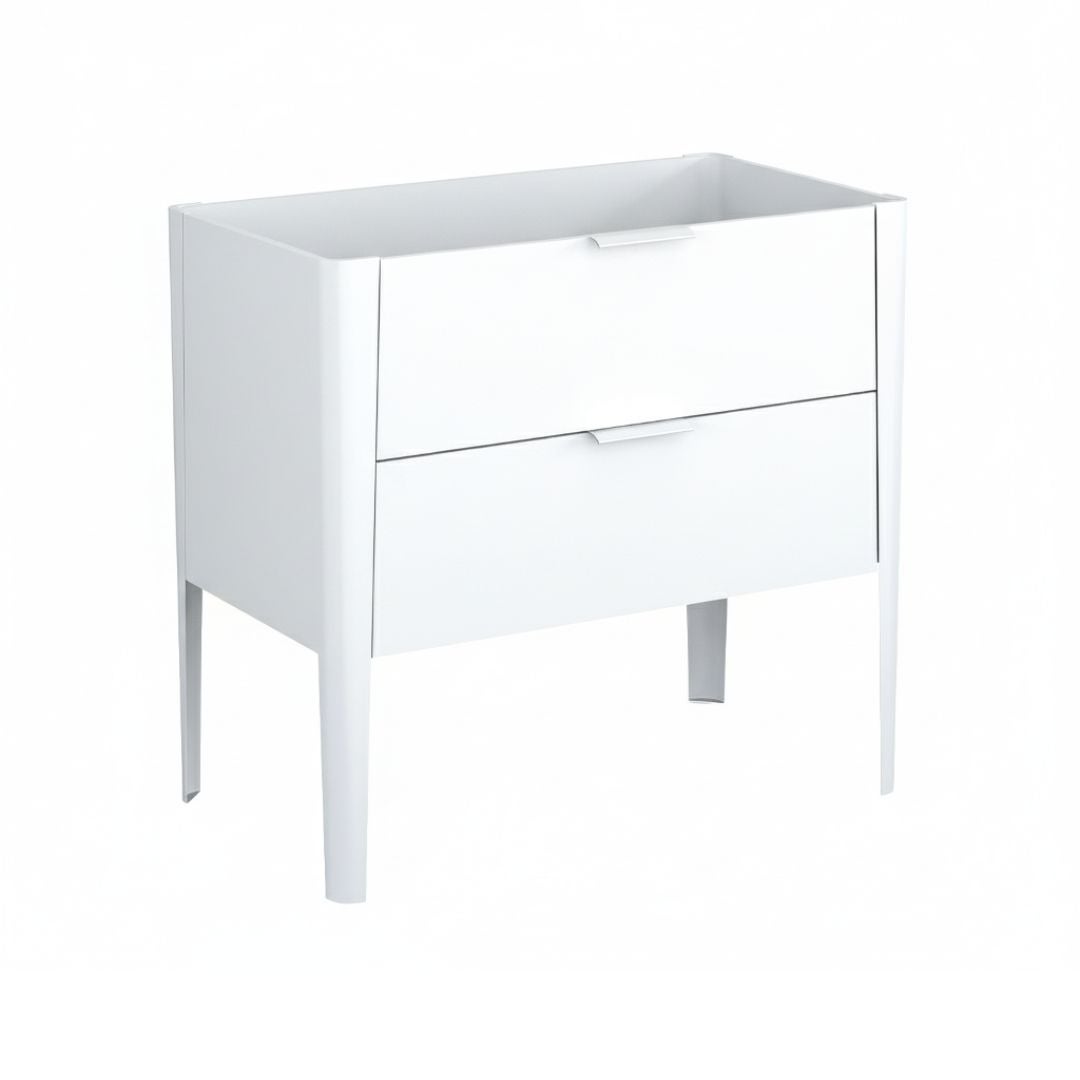 Szafka pod umywalkę wpuszczaną VIBE 80 cm biało-szara półmat