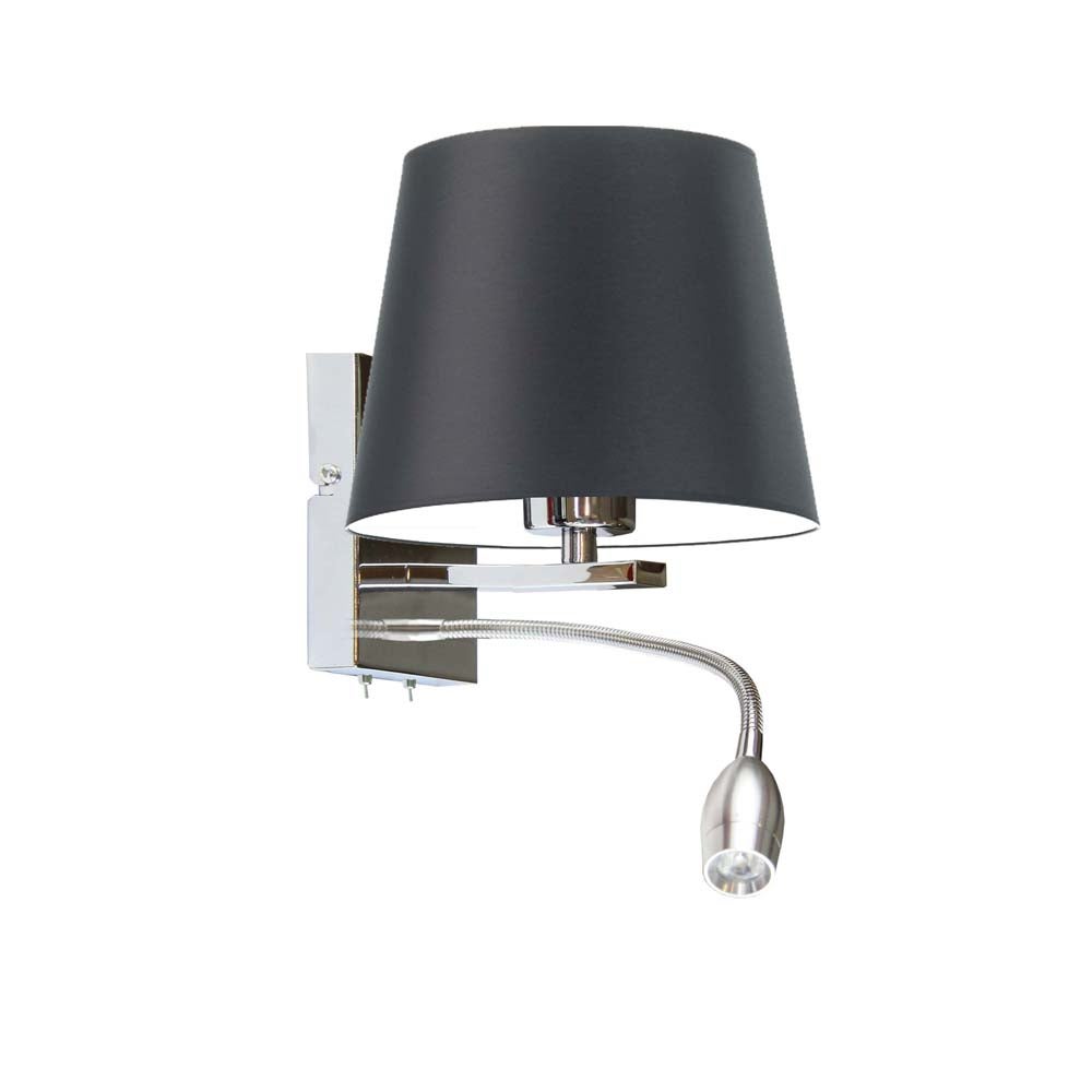 Kinkiet LED lampa ścienna lampa na ścianę z abażurem stożek MOTO