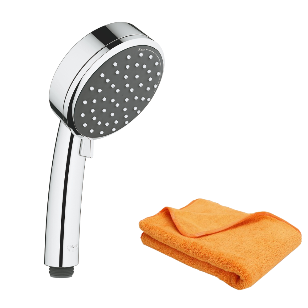 Ensemble Douche GROHE QuickFix Vitalio Comfort 100 - Douchette 2 Jets + Flexible + Support - Chromé