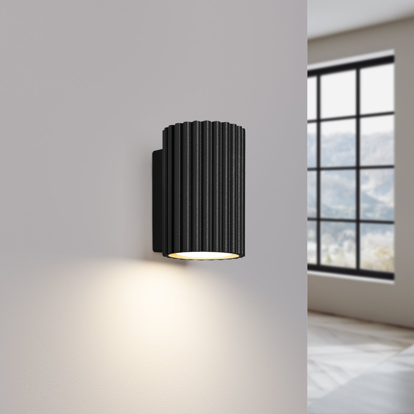 Kinkiet GLOOW 10 czarny LED 3000K - 6.5x8.5x10cm Sollux