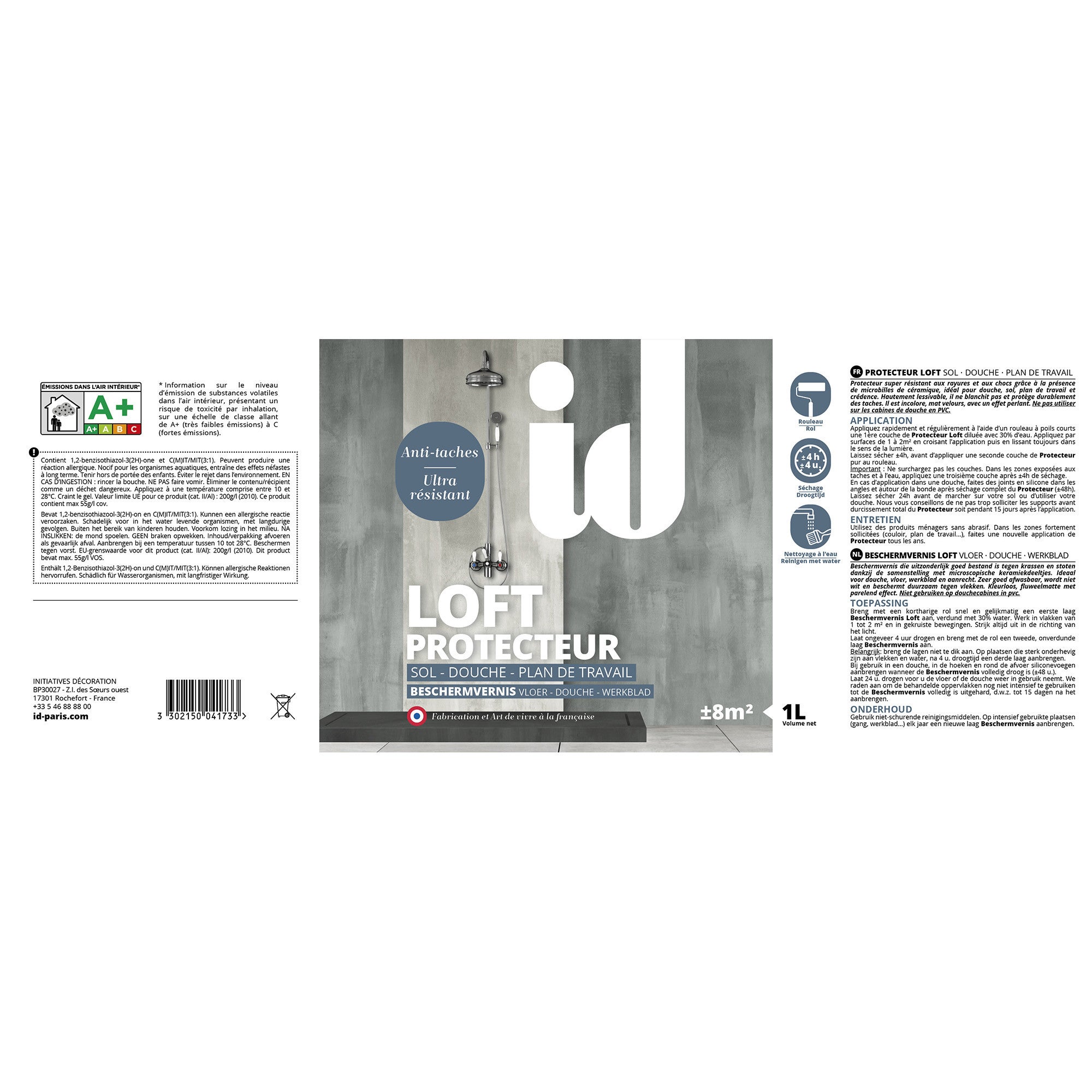 Protettore cemento originale Loft, ID, incolore opaco, 1 l - 2