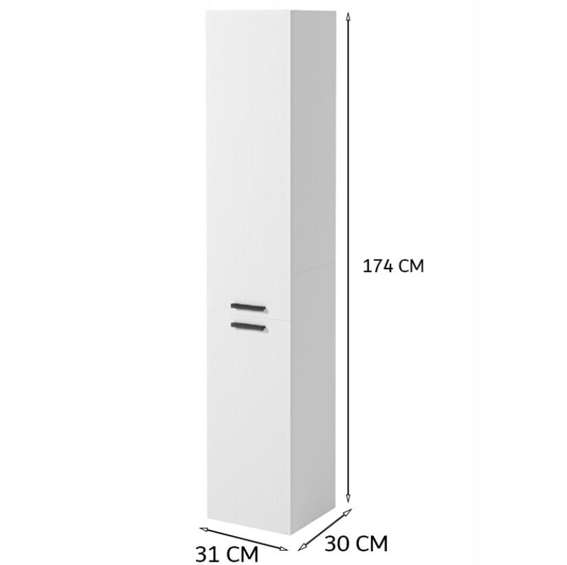 Szafka łazienkowa wysoka półki nowoczesna 174 cm - 6