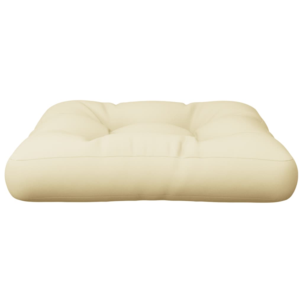 Cojín para sofá de palets tela crema 60x60x12 cm v8652 60 x 60 x 12 cm / Crema - 4