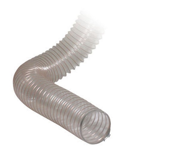 Tuyau d'aspiration spiralé PVC transparent - ø120 mm - Longueur 10 m Holzkraft PVC120MM10M