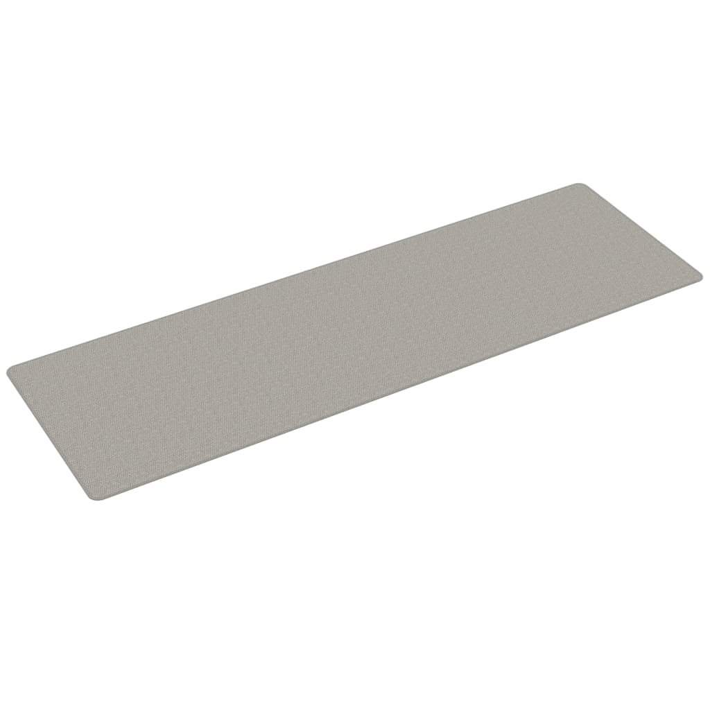 Alfombra de pasillo | tapete de pasillo con aspecto de sisal gris taupe 80x250 cm cfw65345