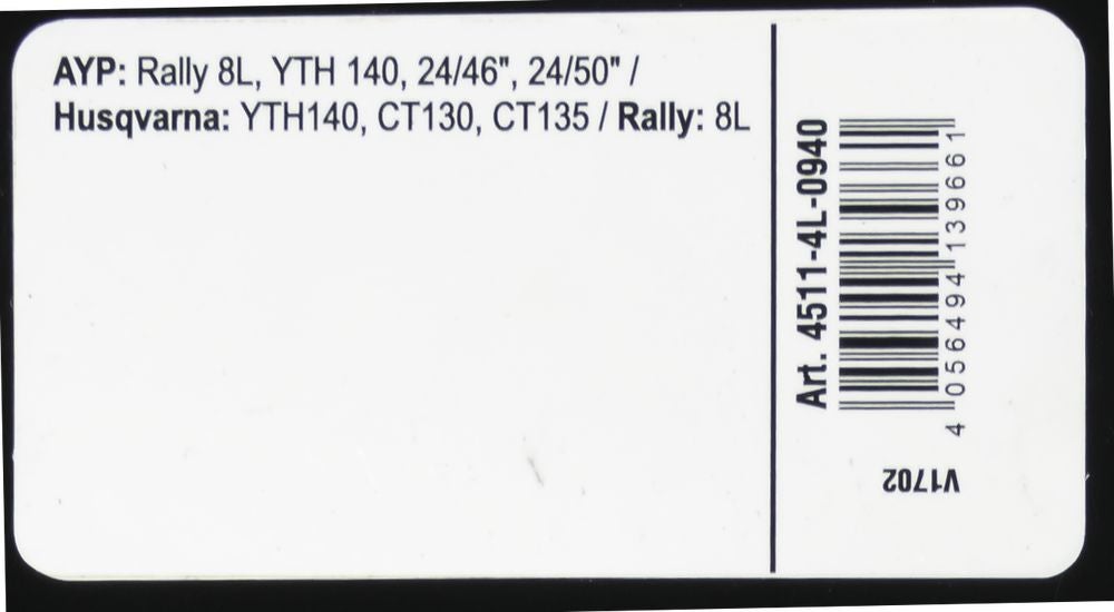 Courroie trapézoïdale X-Grip V de type 4L940 - 3