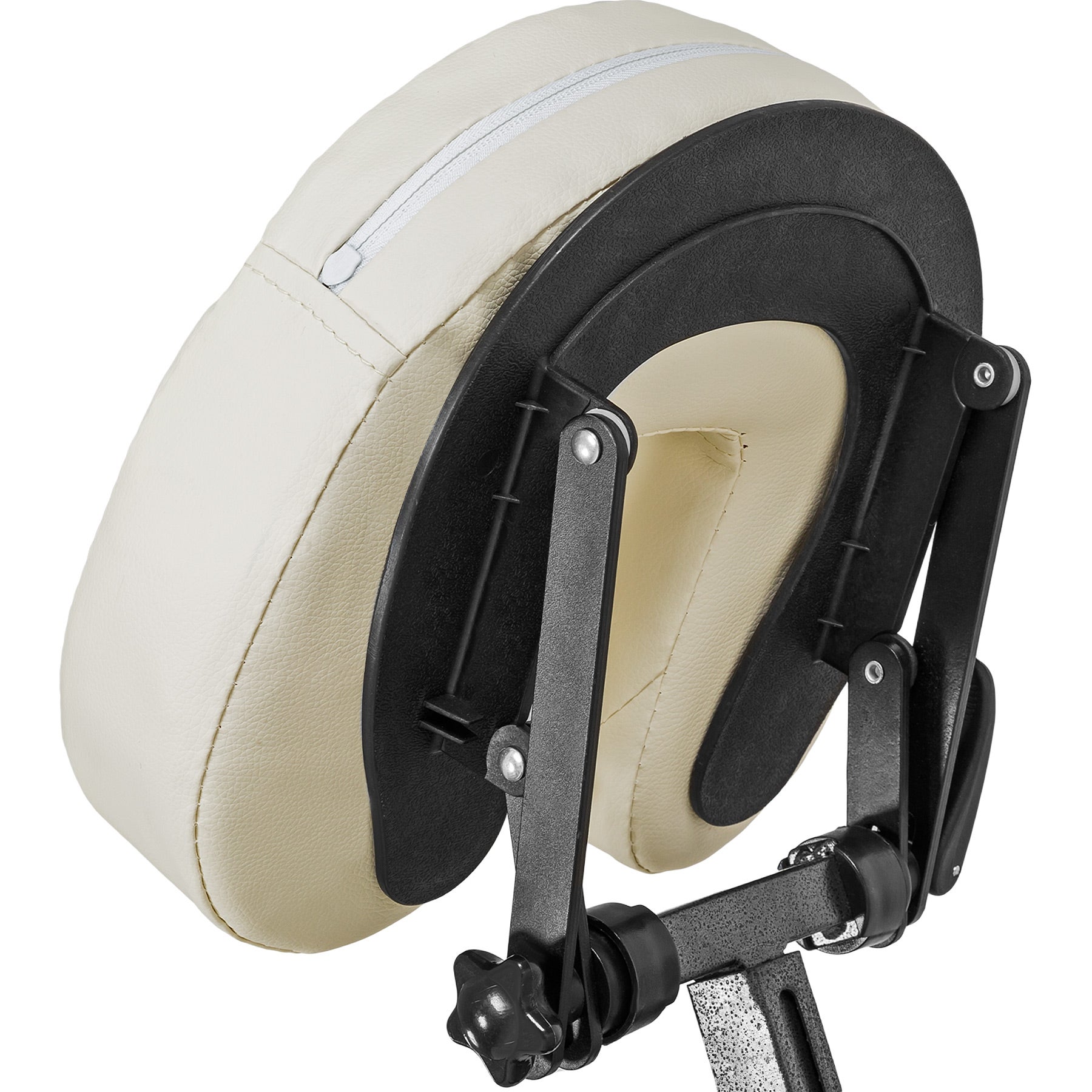 Fauteuil de massage en acier et cuir synthétique avec coussinets réglables pour la tête et le corps TECTAKE - 5