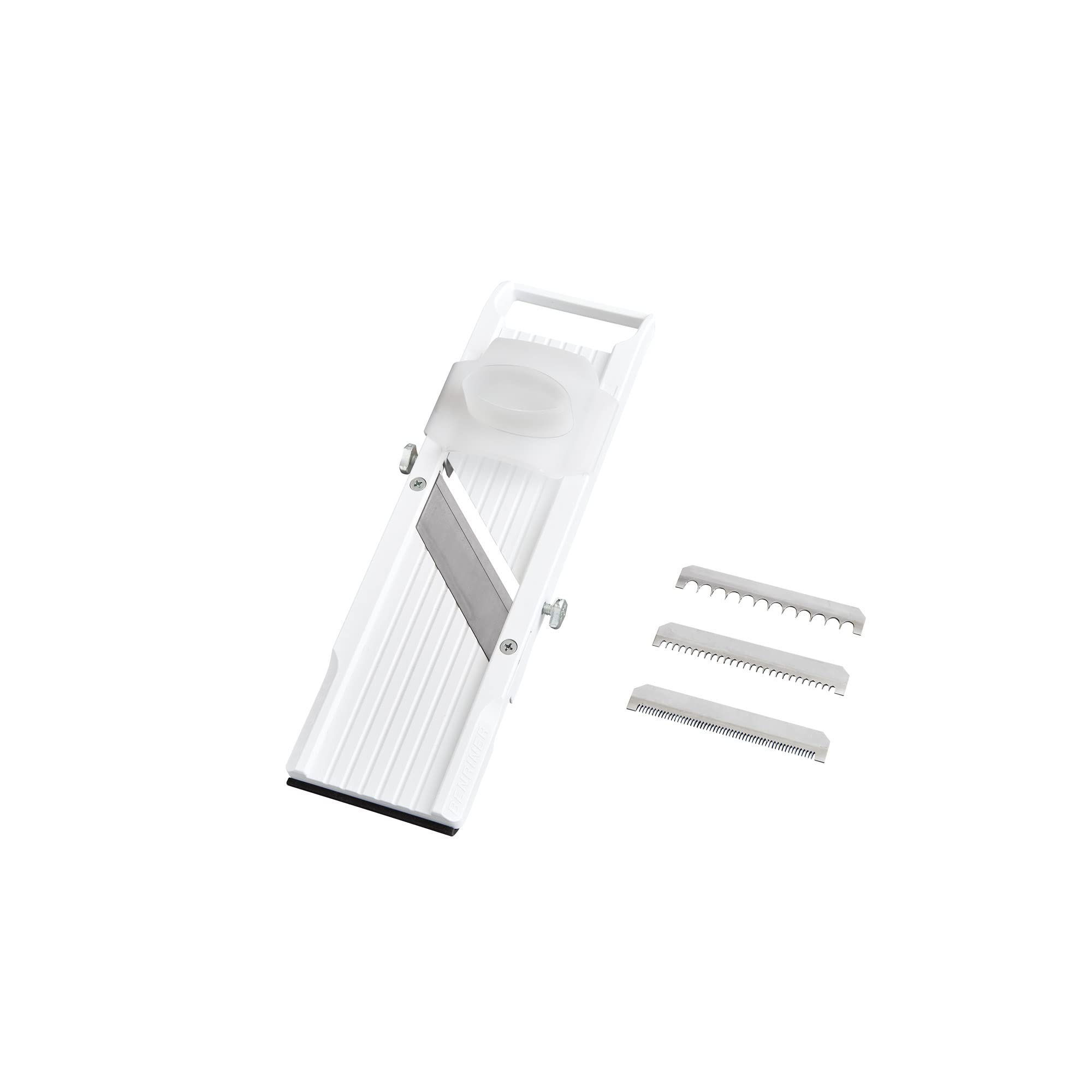 Mandolino Benriner In Acciaio Inox - Affettaverdure Con 4 Lame Intercambiabili, Regolazione 0,5-5 Mm