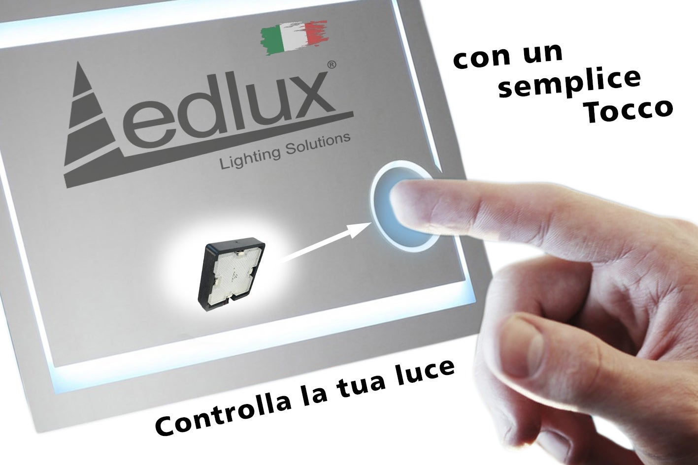 Interruttore dimmer con sensore touch control a 3 vie AC 220V, parti