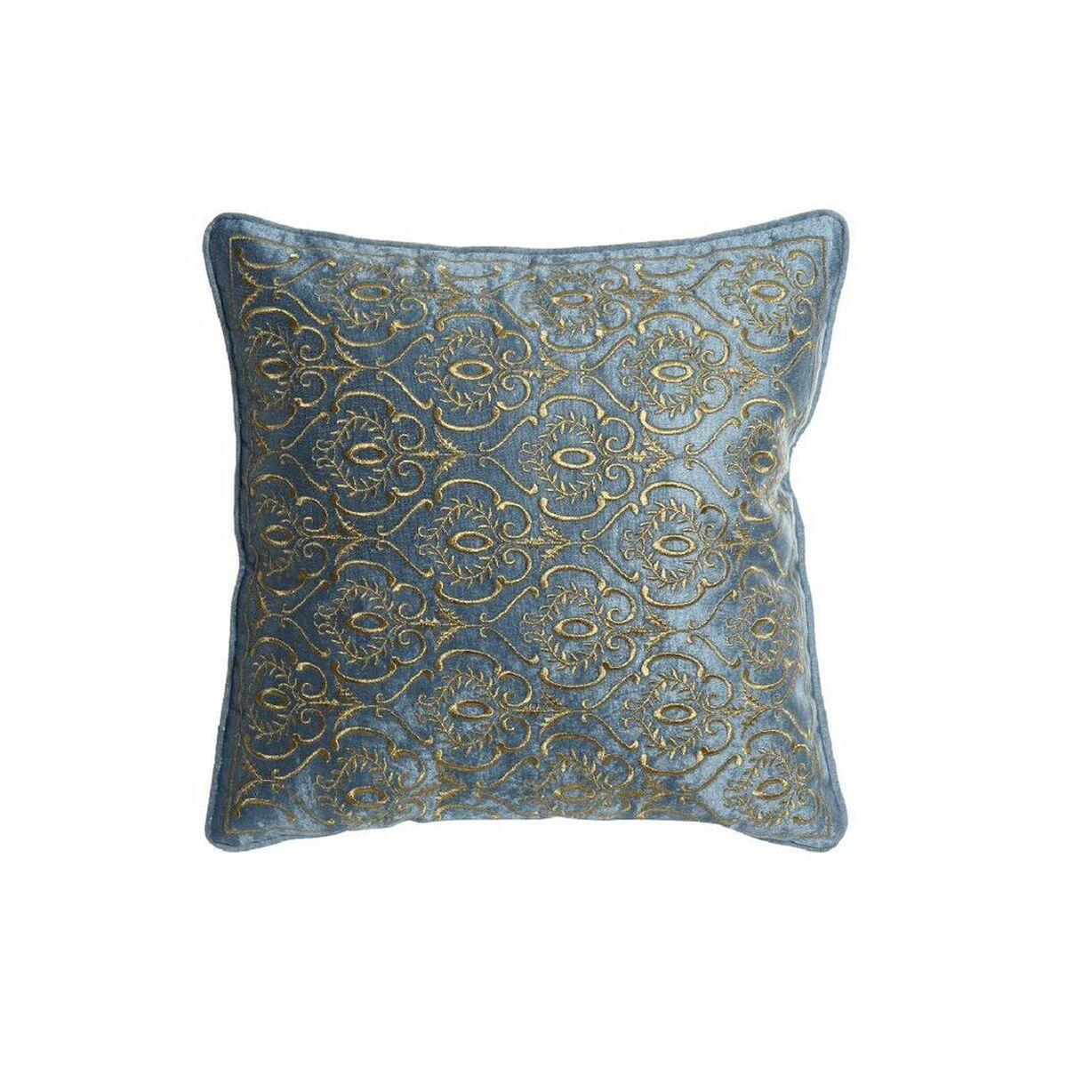 Cojín dkd home decor 8424001850389 azul dorado 45 x 10 x 45 cm