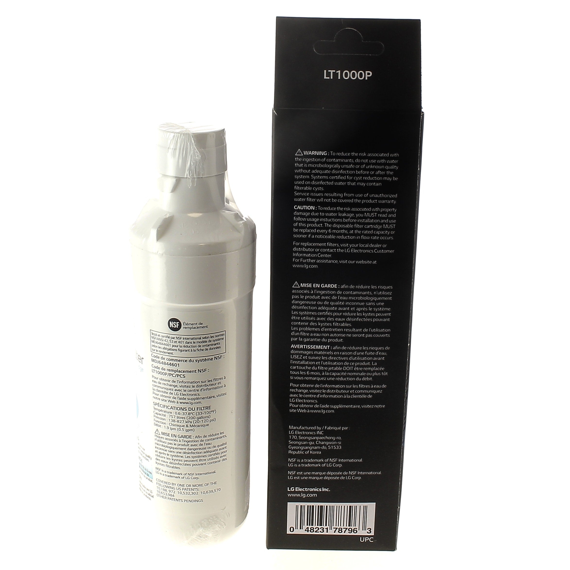 Filtro dell'acqua alternato LT1000P per frigorifero GDE AGF80300704
