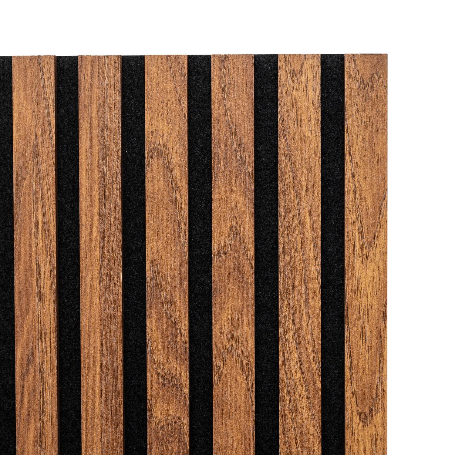 Lot de 4 panneaux décoratifs tasseaux de bois COLVA - Marron foncé - 5