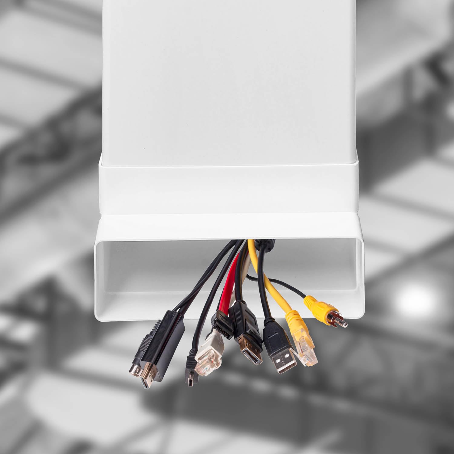 Canal de câbles encastré pour TV 204 x 60 mm L: 63 cm - Plastique passage de câbles invisible - Goulotte Passe Cable - KOTARBAU - 2