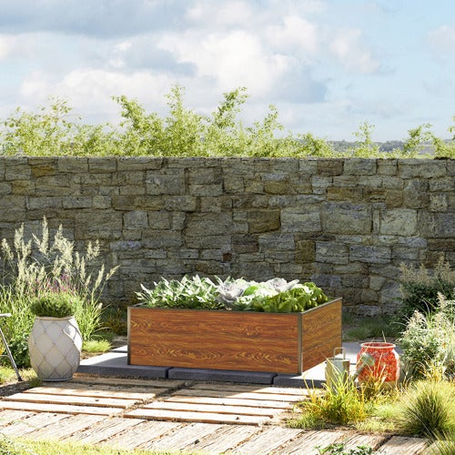 99 x 119 x 39 cm Grzadka podwyzszona, optyka drewna