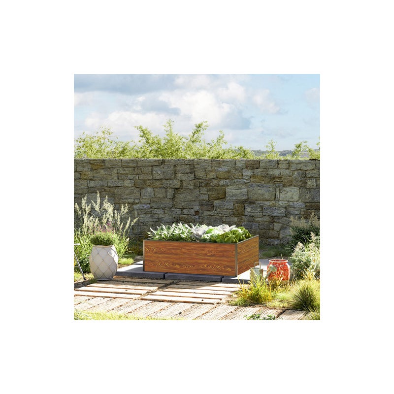 99 x 119 x 39 cm Grzadka podwyzszona, optyka drewna