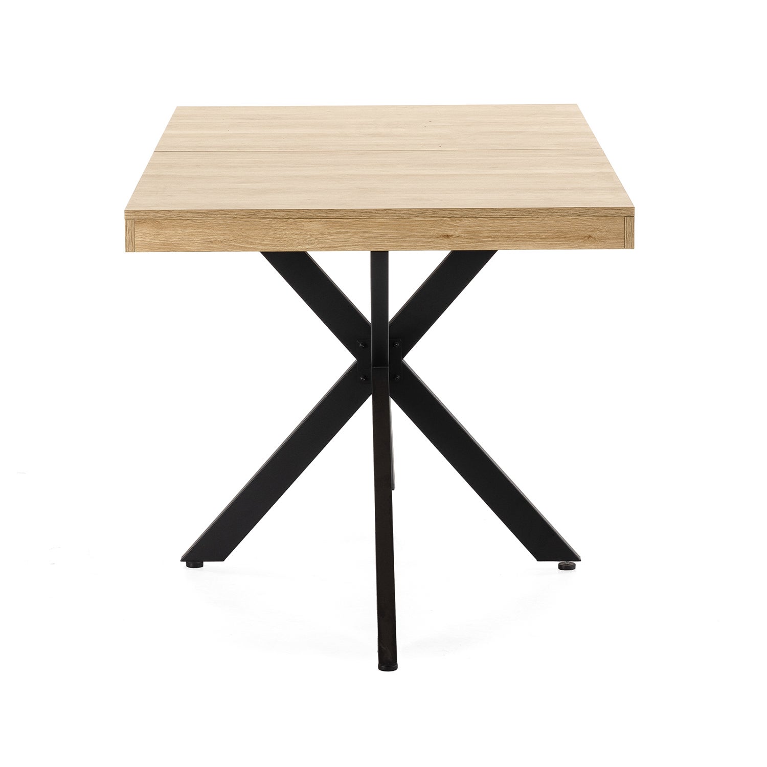 Table de salle à manger extensible Genova couleur chêne, 140-180 cm - 6