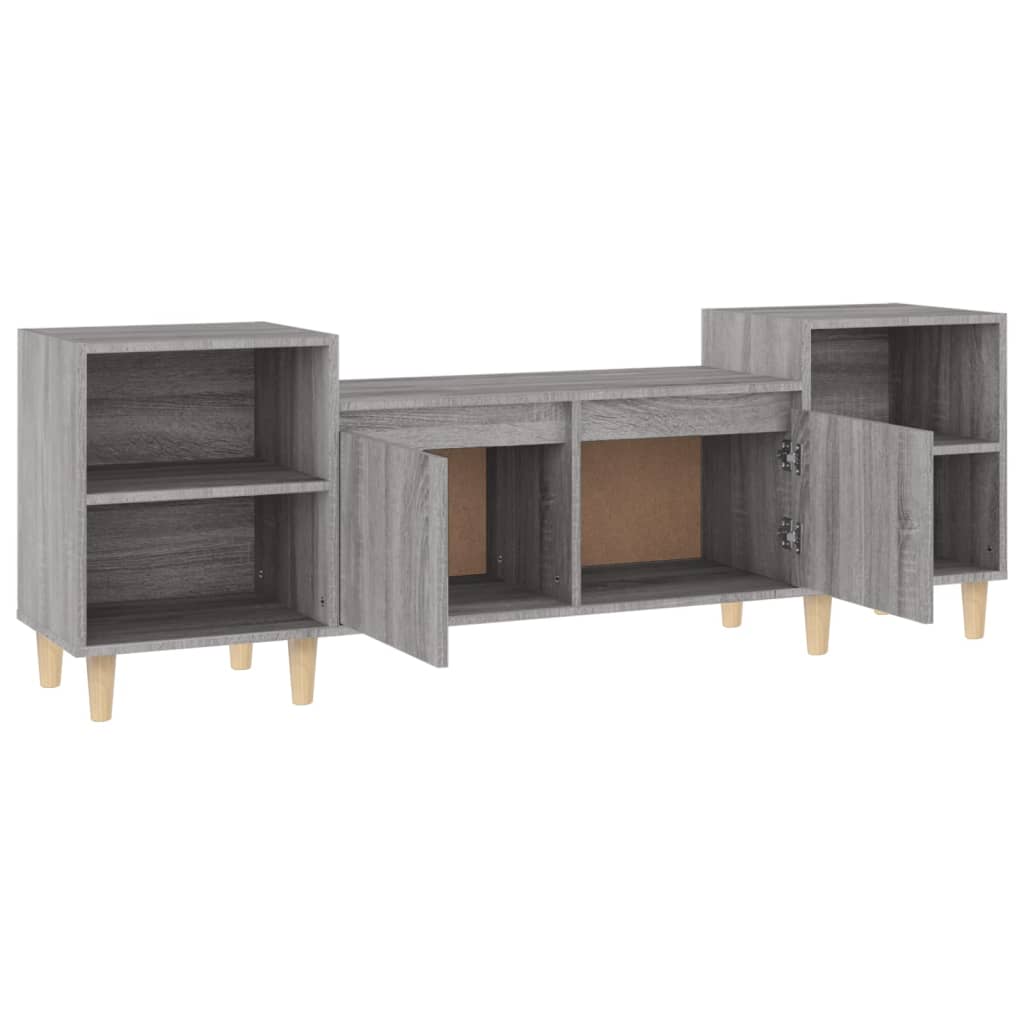 Meuble TV Sonoma gris 160x35x55 cm Bois d'ingénierie - COMFORTXL - 5