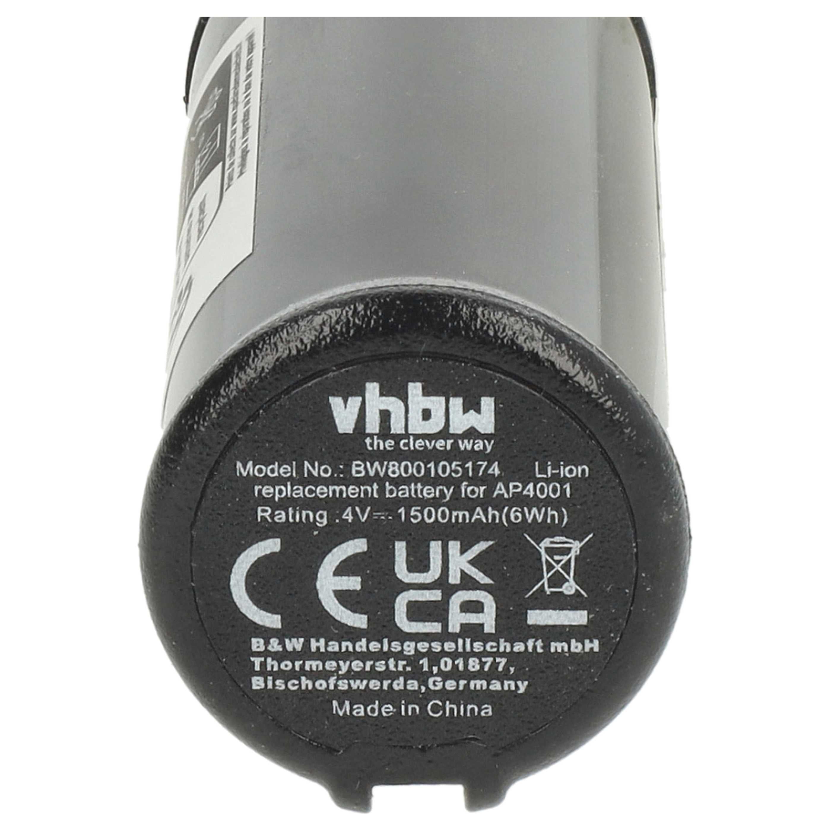 vhbw 2x Batterie compatible avec Ryobi RP4400, RP4520, RP4530, RP4410, RP4470, RP4400 Flashlight outil électrique (1500 mAh, Li-ion, 4 V) - 4