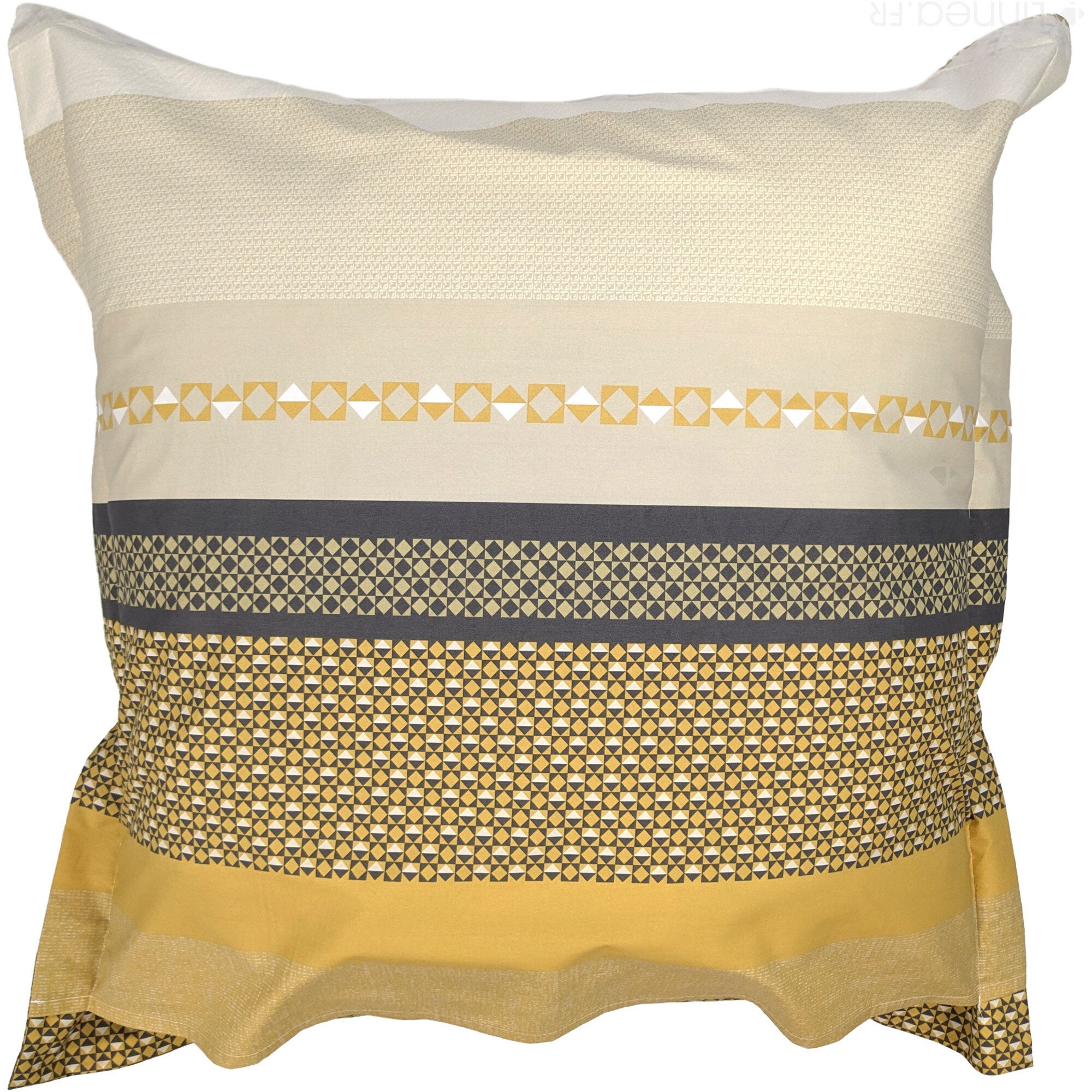 Taie d'oreiller 65x65 cm percale coton MARLOW Miel - 3