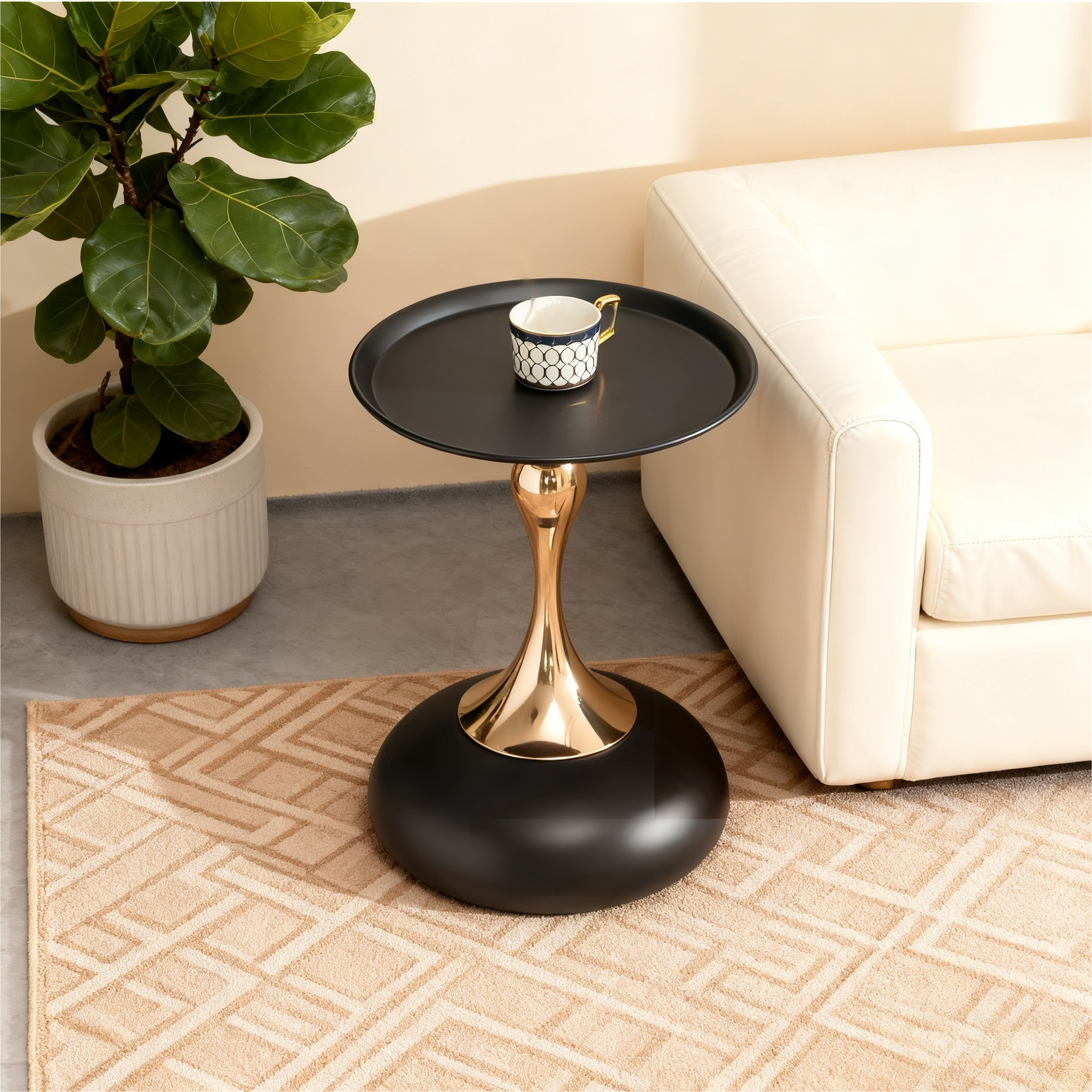 Tables d'appoint modernes, petite table ronde pour le salon, table de ...