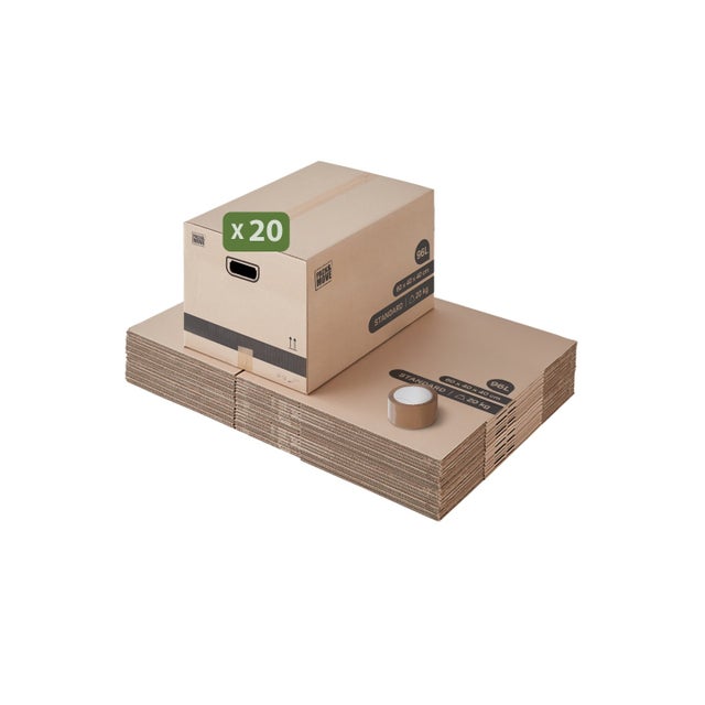 Caja 60x40x30 Cm Embalaje Para Envíos 20C - Natural Chile