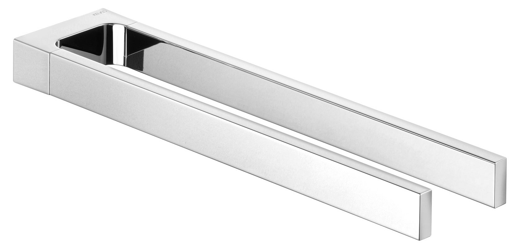 Porte-serviettes - KEUCO - Reva - Métal Chrome - 60 cm - Fixation sans