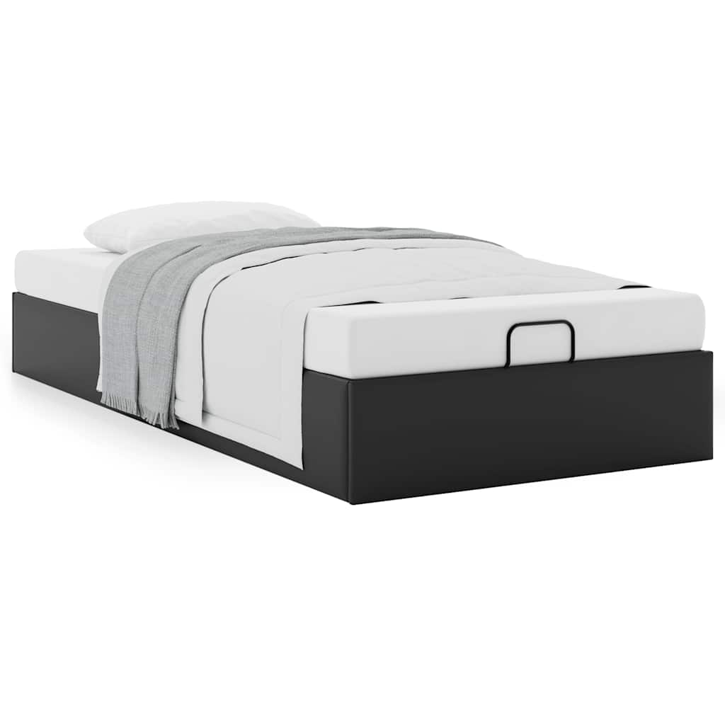 Lit SimpleLit AdulteCadre De Lit Ottoman Sans Matelas Noir 90x190 Cm