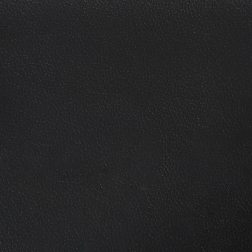 Cadre de lit sans matelas noir 120 x 190 cm similicuir - 8