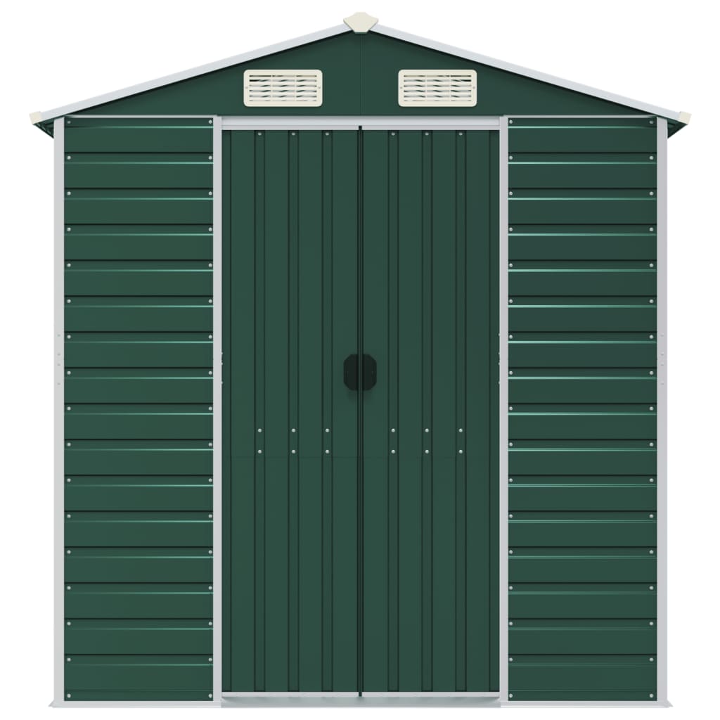 Maison Exclusive - Abri de jardin vert 191x980x198 cm acier galvanisé - 4