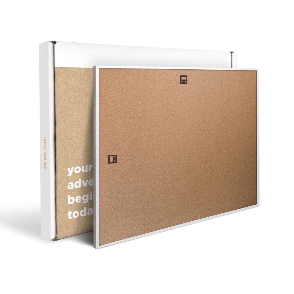 Mapa de corcho - Woody Map Natural Europa / Negro / 60x45 cm / Marco Blanco - 8