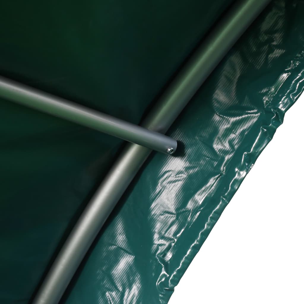 Maison Exclusive - Tenda per Bestiame in PVC 3,7x3,7 m Verde - 6