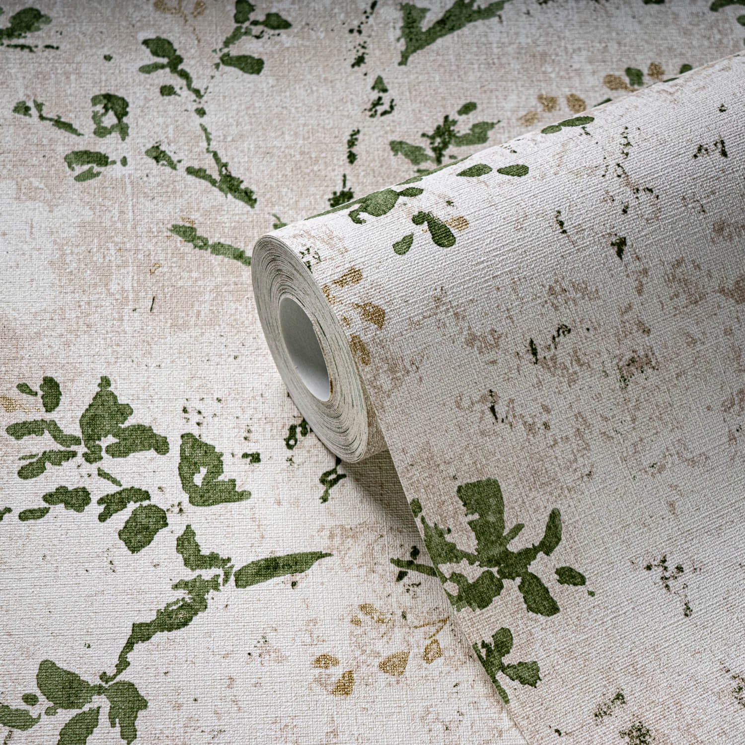 Profhome 396504-GU Papel de parede no estilo da Provence ligeiramente texturizado fosco 5,33 m2 - 2