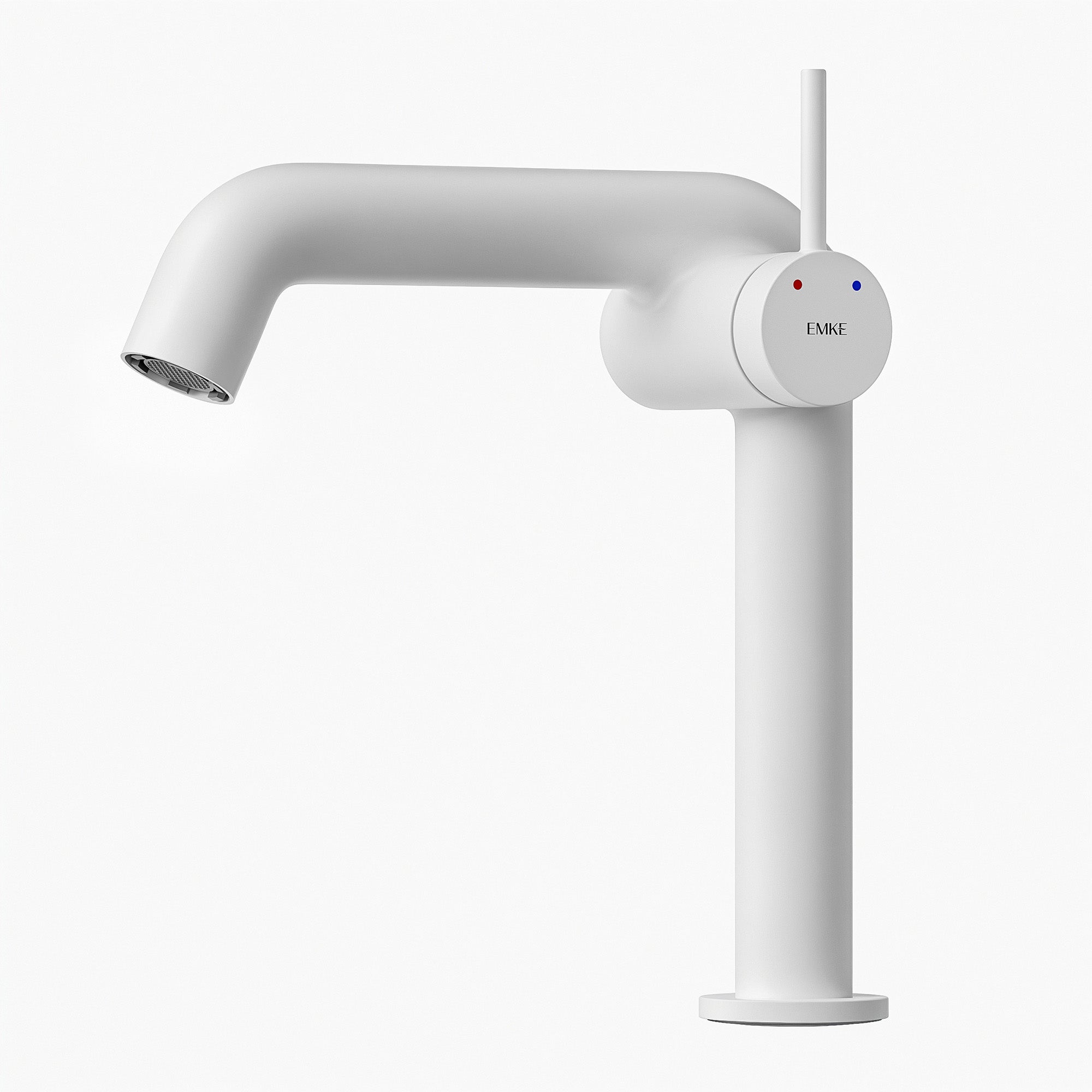 EMKE Bateria umywalkowa biały matowy 22.2 cm