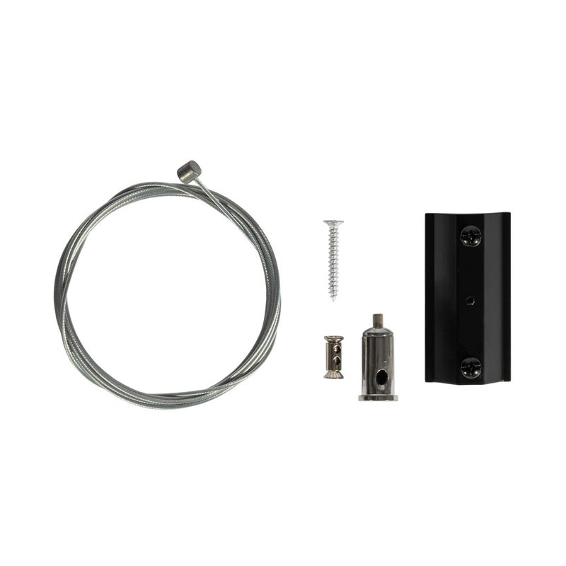 Zawieszenie szynowe czarne 1-fazowe - Iconic