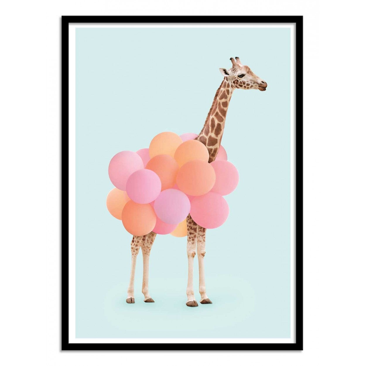 Art-Poster - Giraffe Balloon - Paul Fuentes - 50 x 70 cm - 2