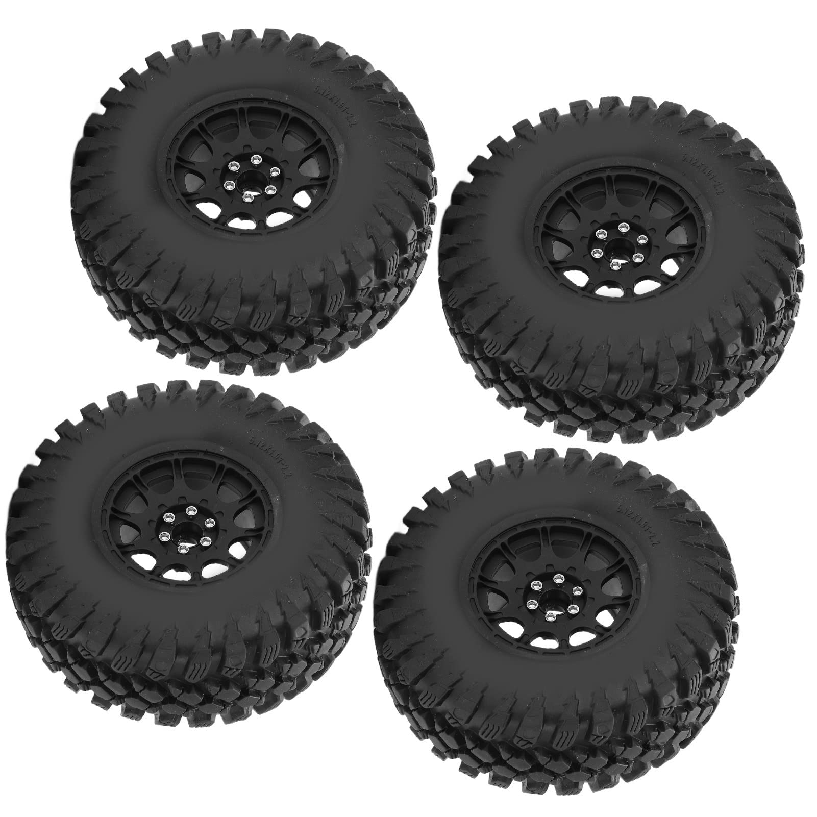 Juego De 4 Neumáticos De Goma Para Coche RC MN86 – Diámetro 80 Mm, Resistentes Al Desgaste Y Fáciles De Instalar