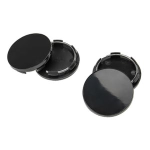 Cache-moyeu De Roue Universel 65 Mm - Plastique ABS Chromé Argenté - Pour Voitures Et Camions - Protection Anti-rayures
