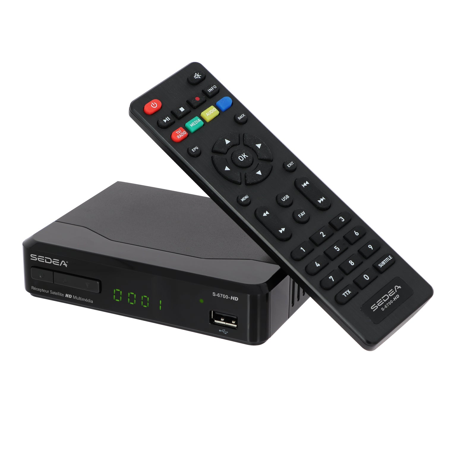 Récepteur/Décodeur Satellite Haute définition libre accès FTA S-6700 HD PVR Ready - SEDEA - 646700 - 4