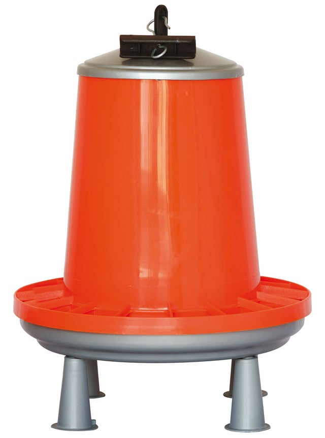 MASTERFUN Mangiatoia Automatica Per Polli Anti-Ratto 7L – Sistema A Piastra In Gomma, Copertura Ermetica, Montaggio A Parete O Recinzione