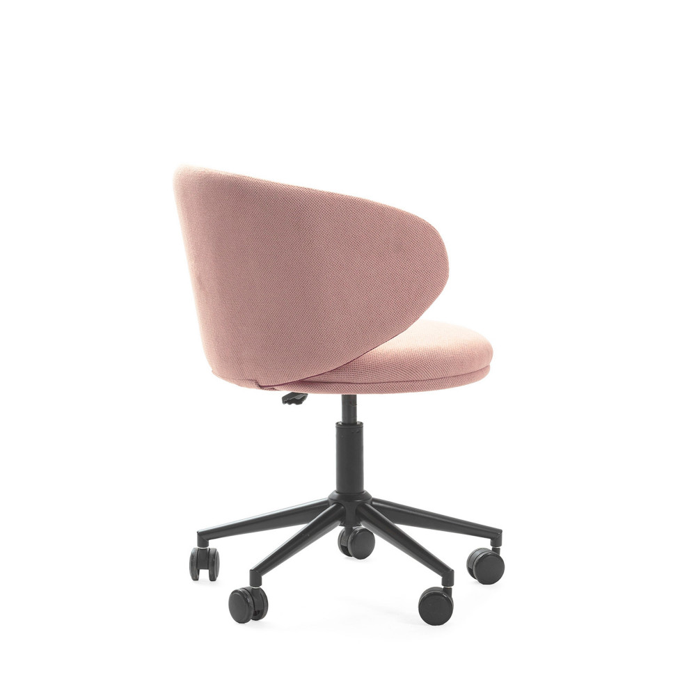 Sedia con base girevole e gambe in metallo 60x60 h73/83 cm - 3