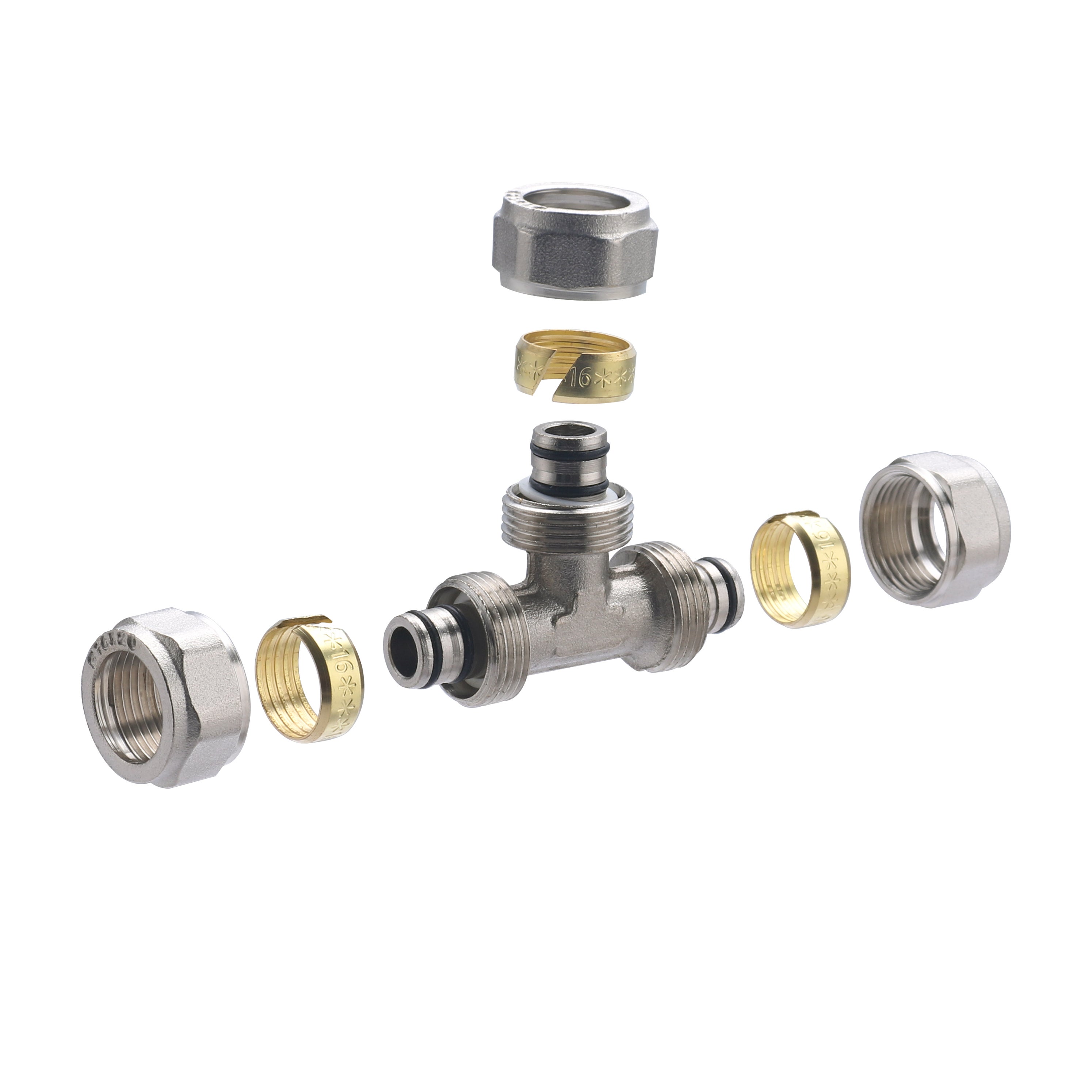 Raccord Multicouche à Compression (à Visser) Té Egal Ø16 NOYON & THIEBAULT - 6