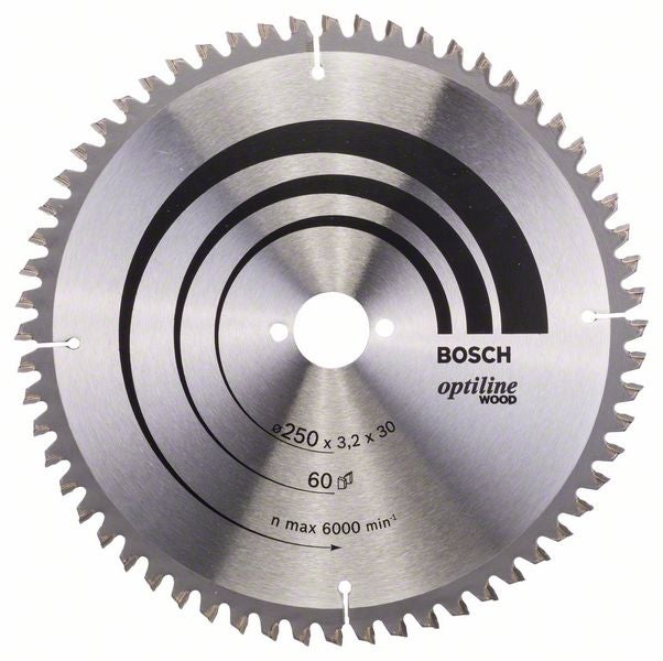 Bosch Professional - Lame Scie Circulaire Optiline Bois 250X30X3,2mm, 60D - 2608640644 - 6